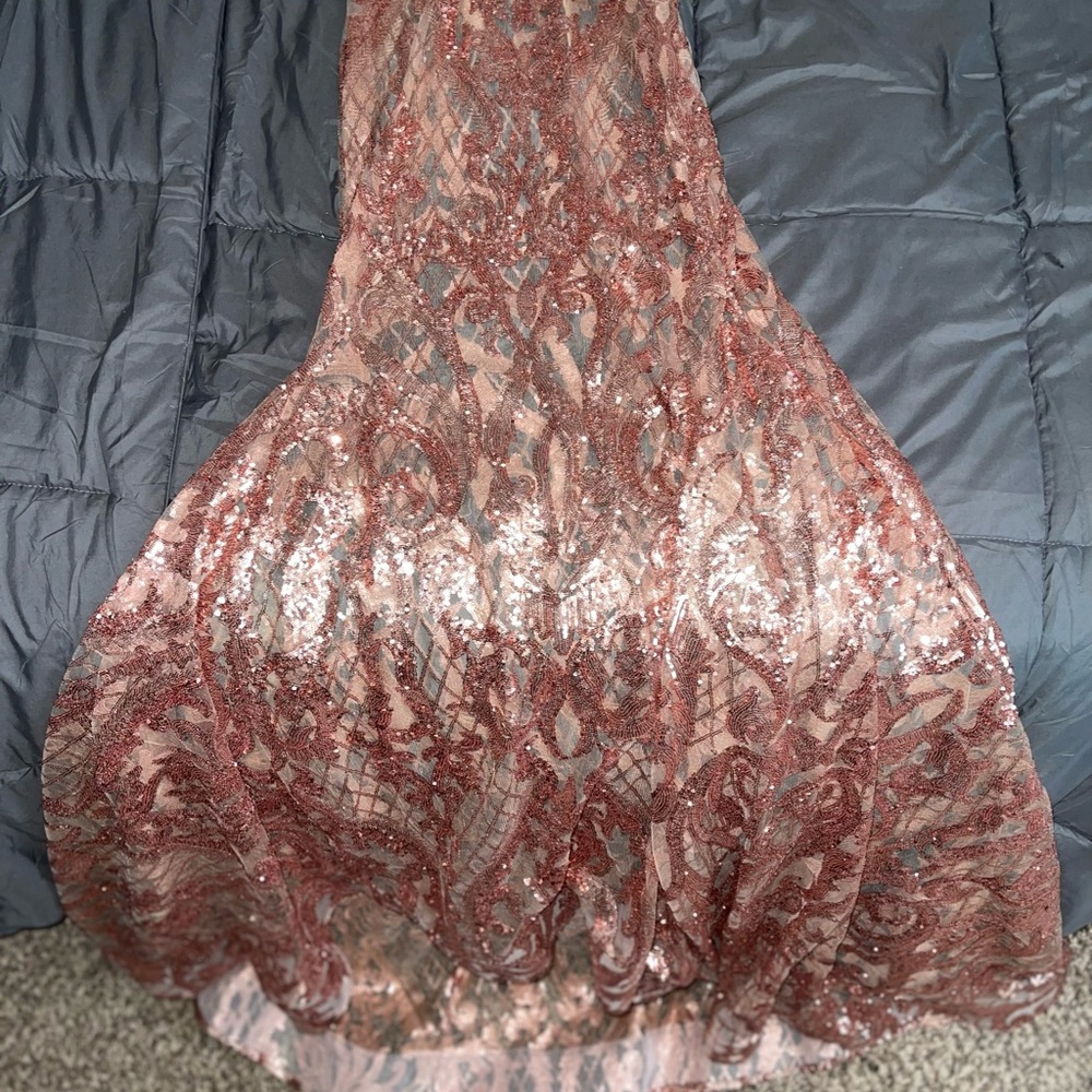 Custom made ROSE GOLD Prom Dress!!! - Picture 6 of 7